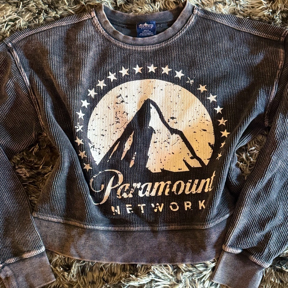 Charles River Unisex Vintage 90s Paramount Long Sleeve Crewneck Sweater Size XS​